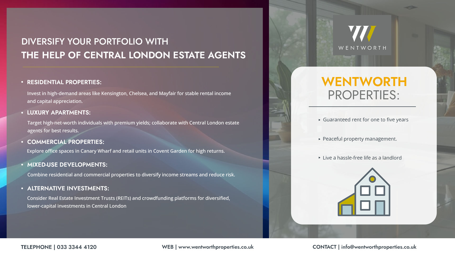 Information about central london estate agents